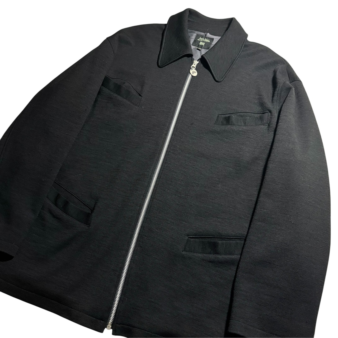 Jean Paul GAULTIER HOMME black knit coverall jacket