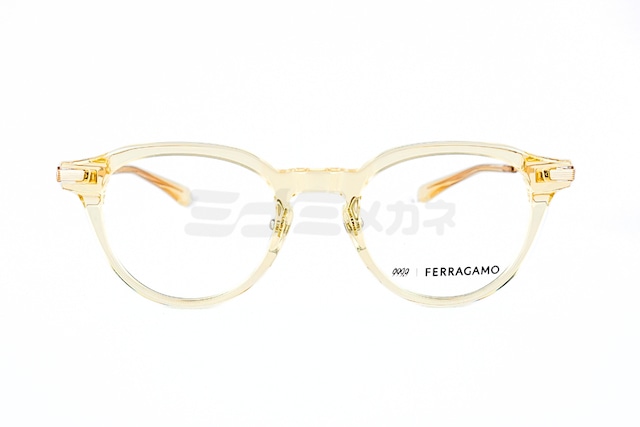 999.9×Ferragamo メガネ SF9020 278 コラボモデル アジアンフィット クラウンパント 眼鏡 オシャレ ブランド フォーナインズ フェラガモ 鯖江 日本製 正規品-2枚目