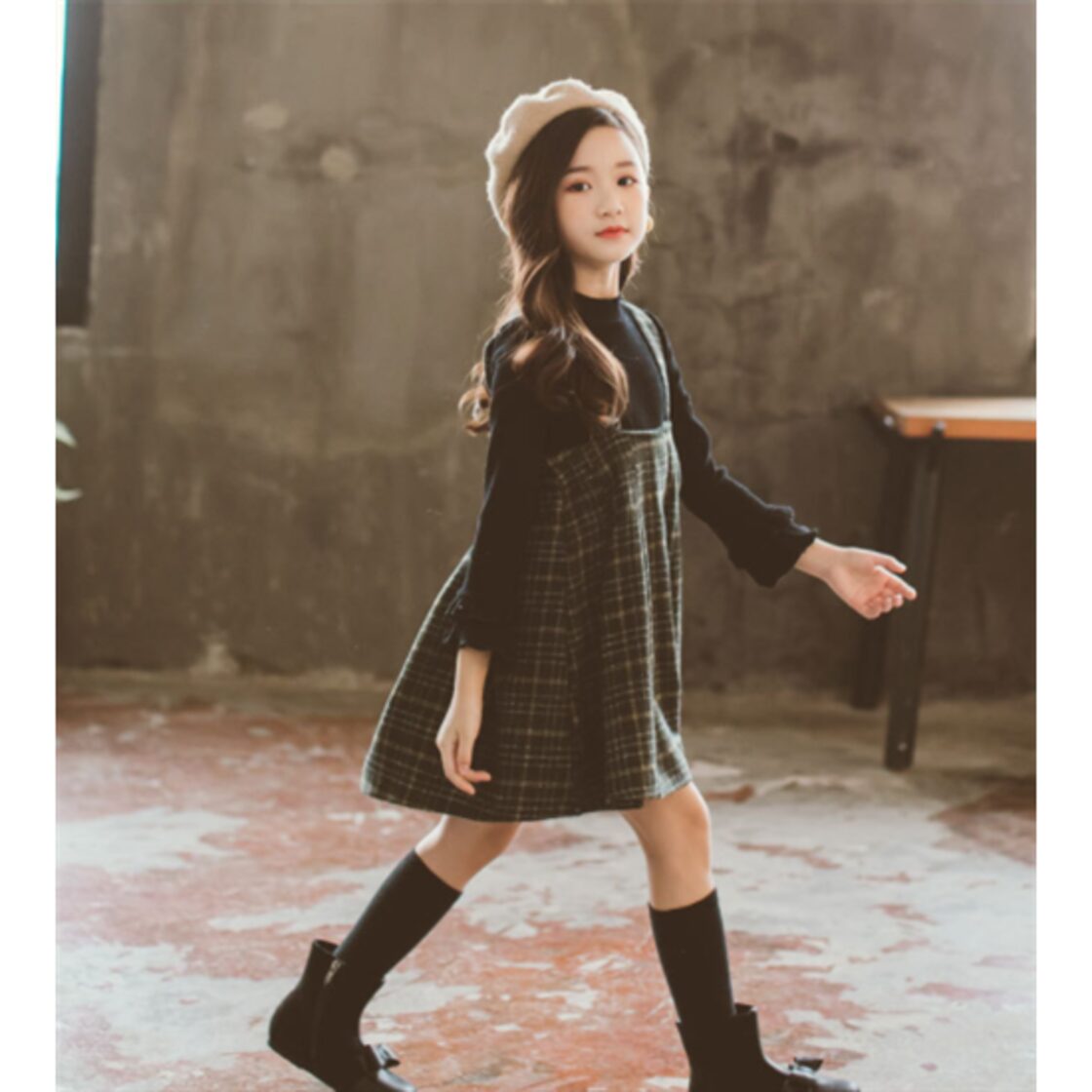 【新品・タグ付き】女の子 150cm 冬服 まとめ売り 7点 サスペンダースカート 110cm-150cm キッズ 2点セット 長袖 T