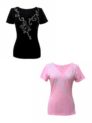 【Vestige】Key Glitter Tee