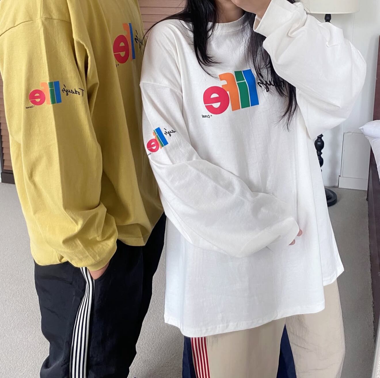 【即納】today long tee/free size