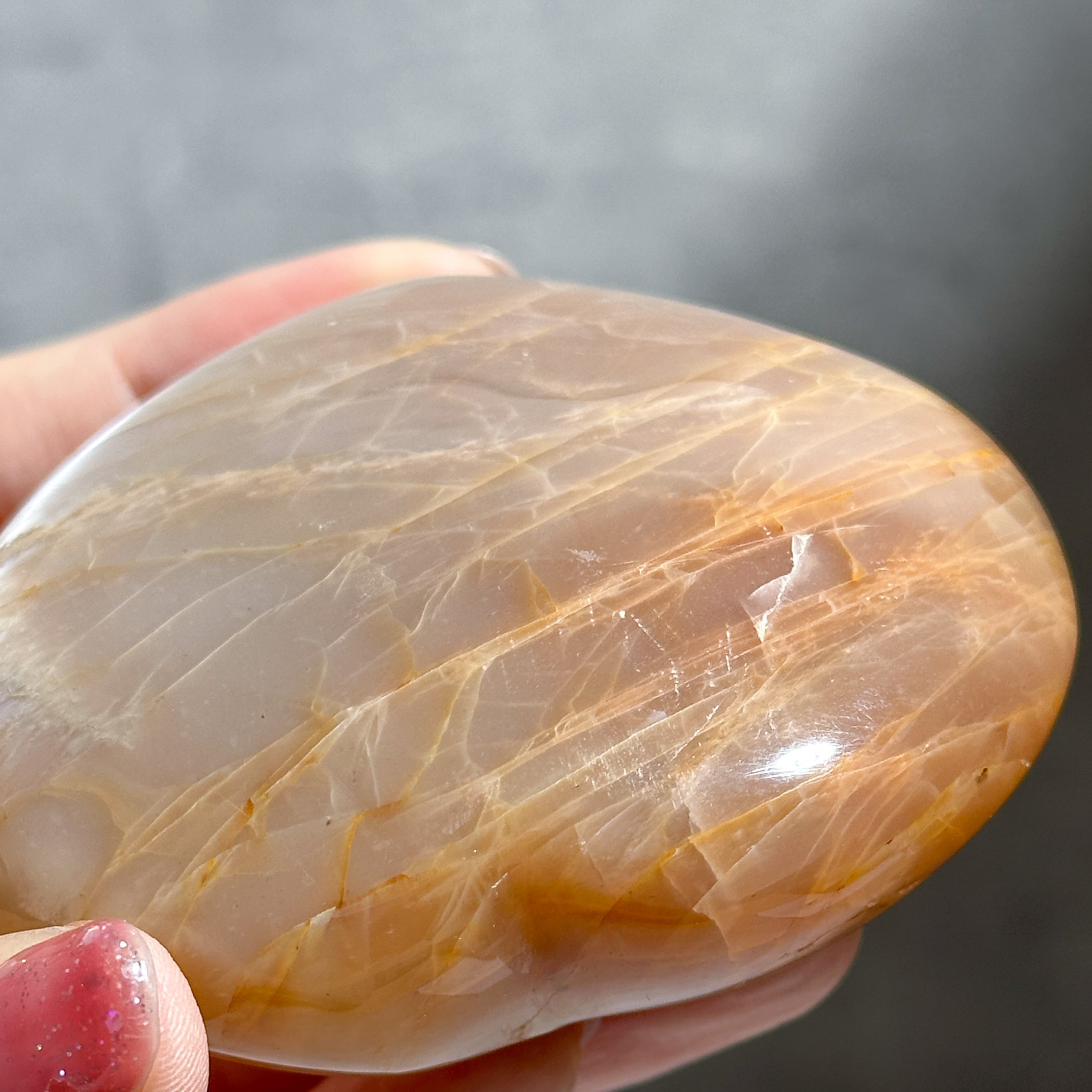 高品質 ピーチサンムーンストーンハートNo.2361 高品質 ピーチサンムーンストーンハートNo.2361 高品質 ピーチ