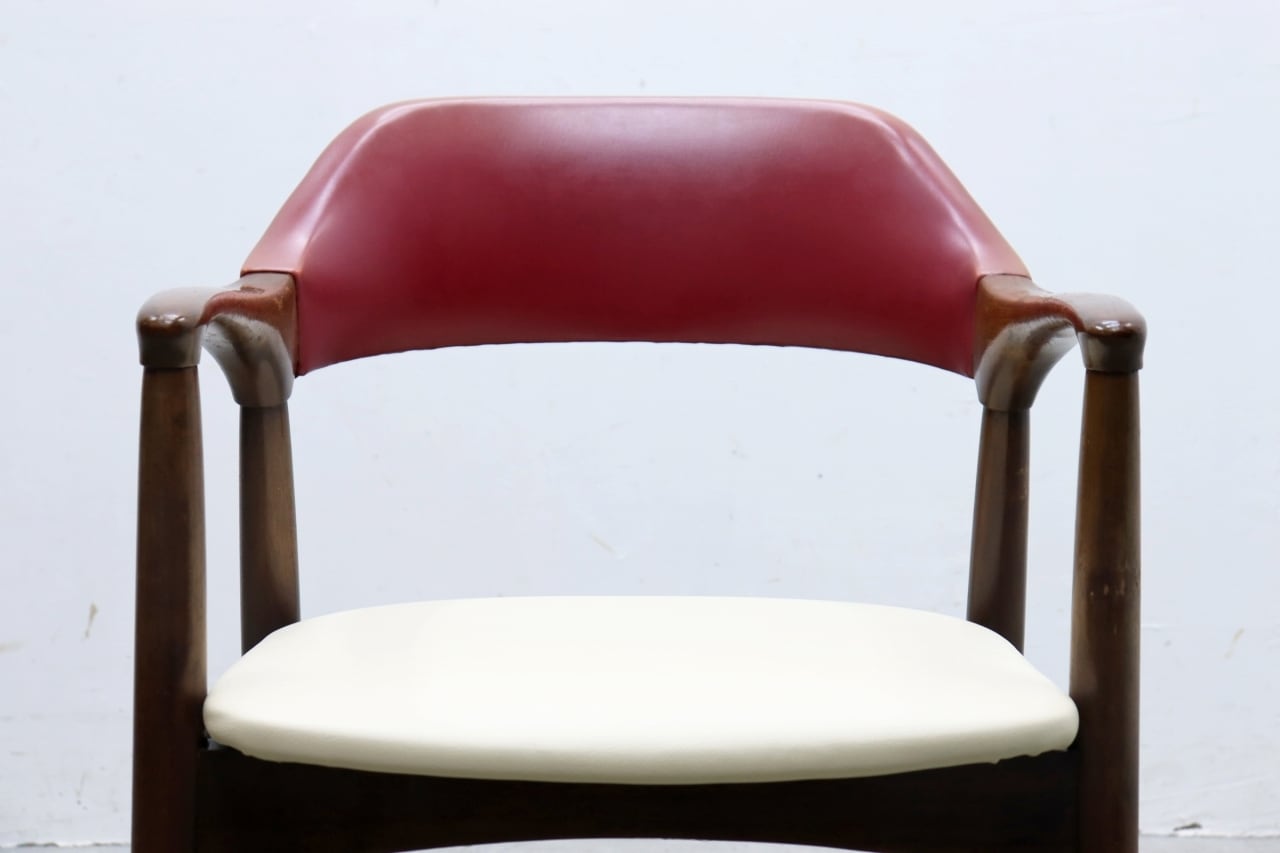 辻木工 TSUJI ダイニングチェア 椅子 ビーチ材 合皮 モダン レトロ