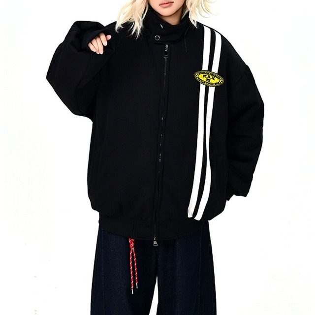 ダブルラインストリートボリュームブルゾン 2col   R01206