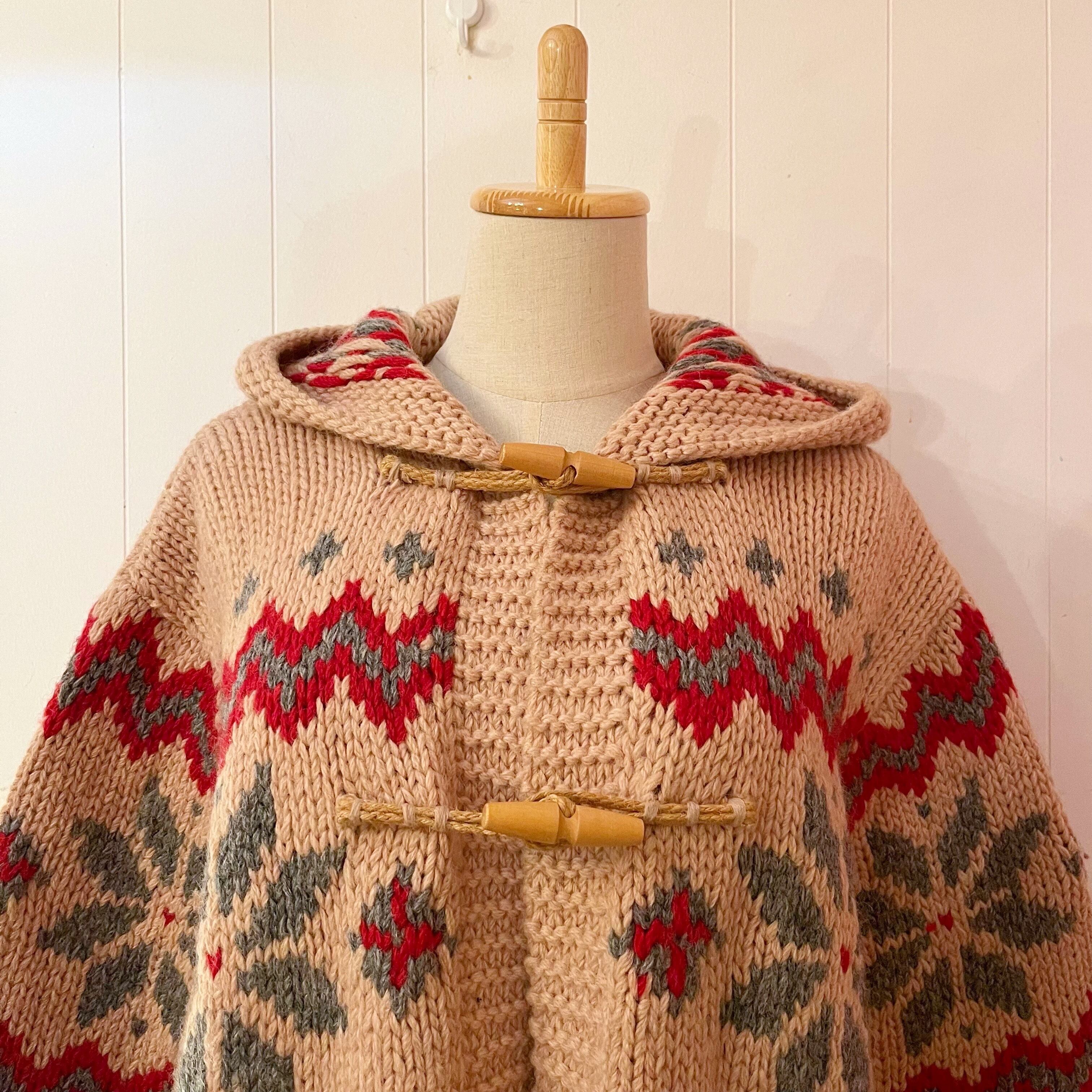 snowflake cowichan knit hoodie