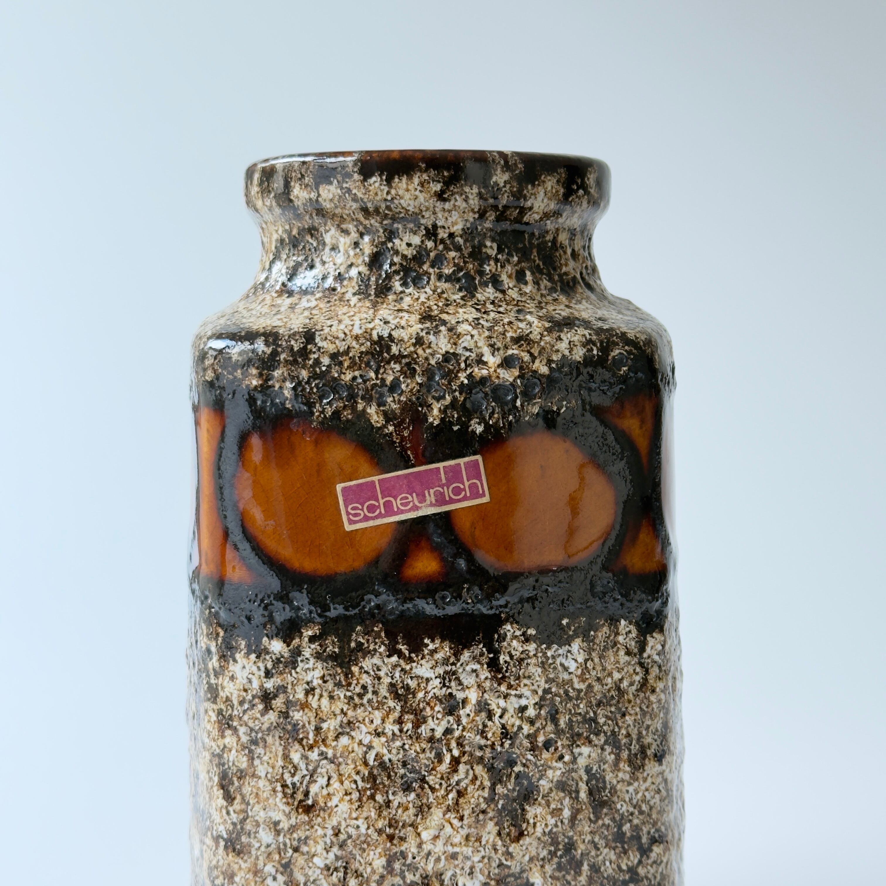 Fat Lava 花瓶 | Scheurich 216 20 | PolePoleDecor｜Vintage Vase 専門店