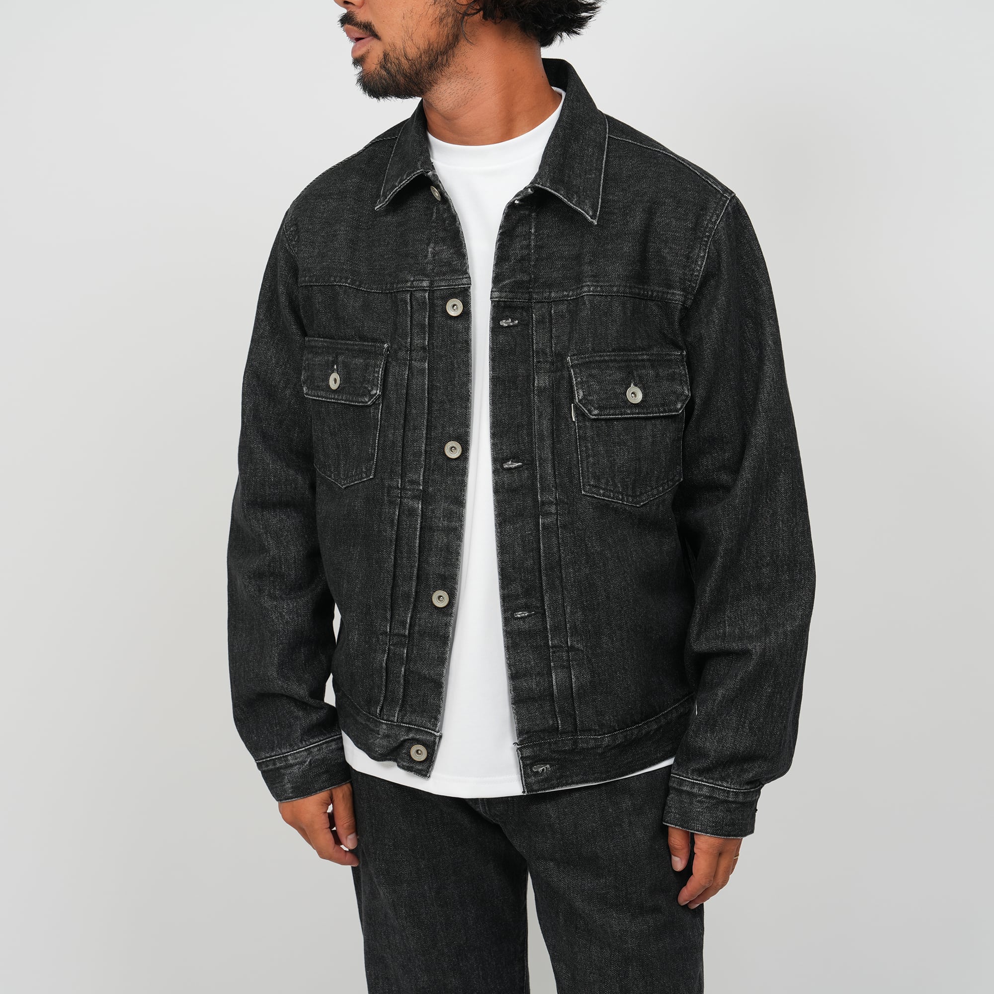 Japan Black Washed 2nd Type Heavy Oz Denim Jacket