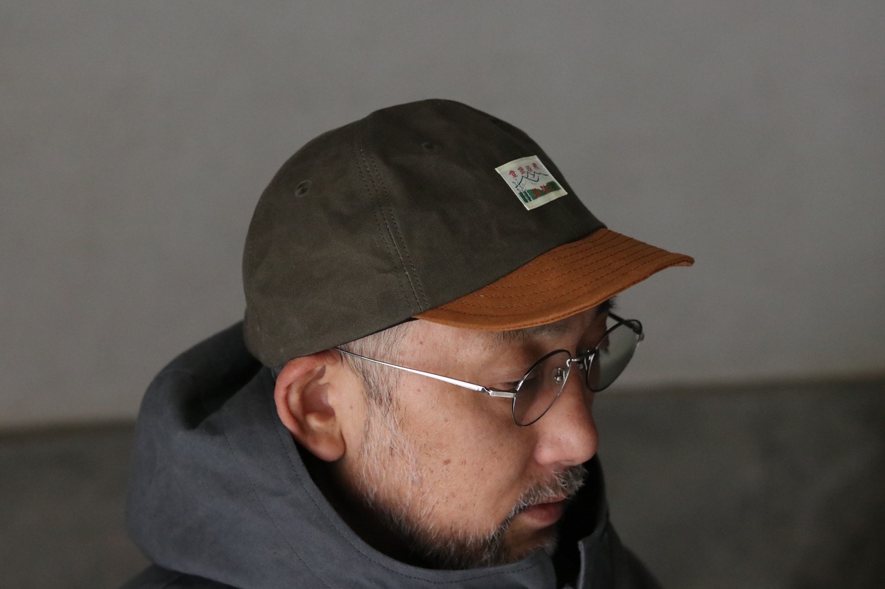 乘鞍印　パラフィン帆布　サイクルキャップ