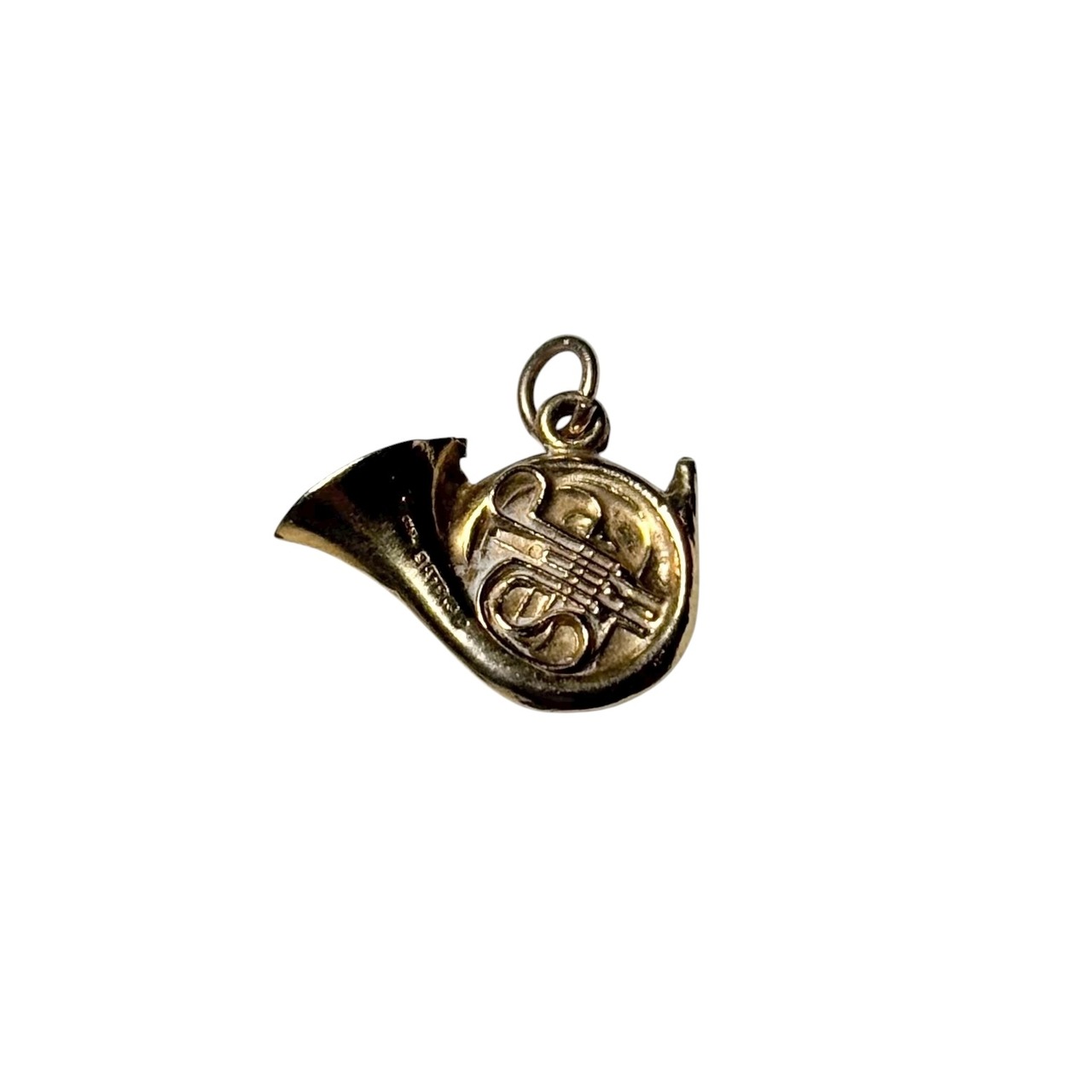 antique 9ct gold “horn” charm