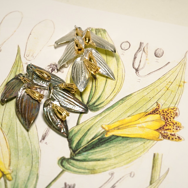 【復刻】ジョウロウホトトギス ブローチ