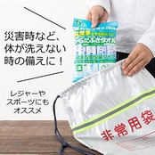 ストリックスデザイン 体拭きシート 超大判 超厚手 日本製 使い捨て 5本 個包装 エンボス加工 やさしくしっかりとしたふき心地 無香料 ノンアルコール 防災グッズ レンジあたため可 介護 運動後 スポーツ SK-028