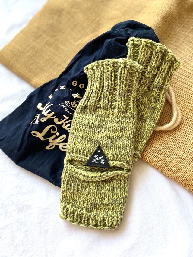 アンクルウォーマー　モスグリーン　My Kinda Body　