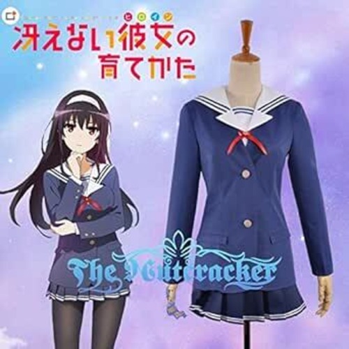 K4248　冴えない彼女の育てかた 霞ヶ丘詩羽 　風 　コスプレ衣装  cosplay　コスチューム ハロウィン　イベント