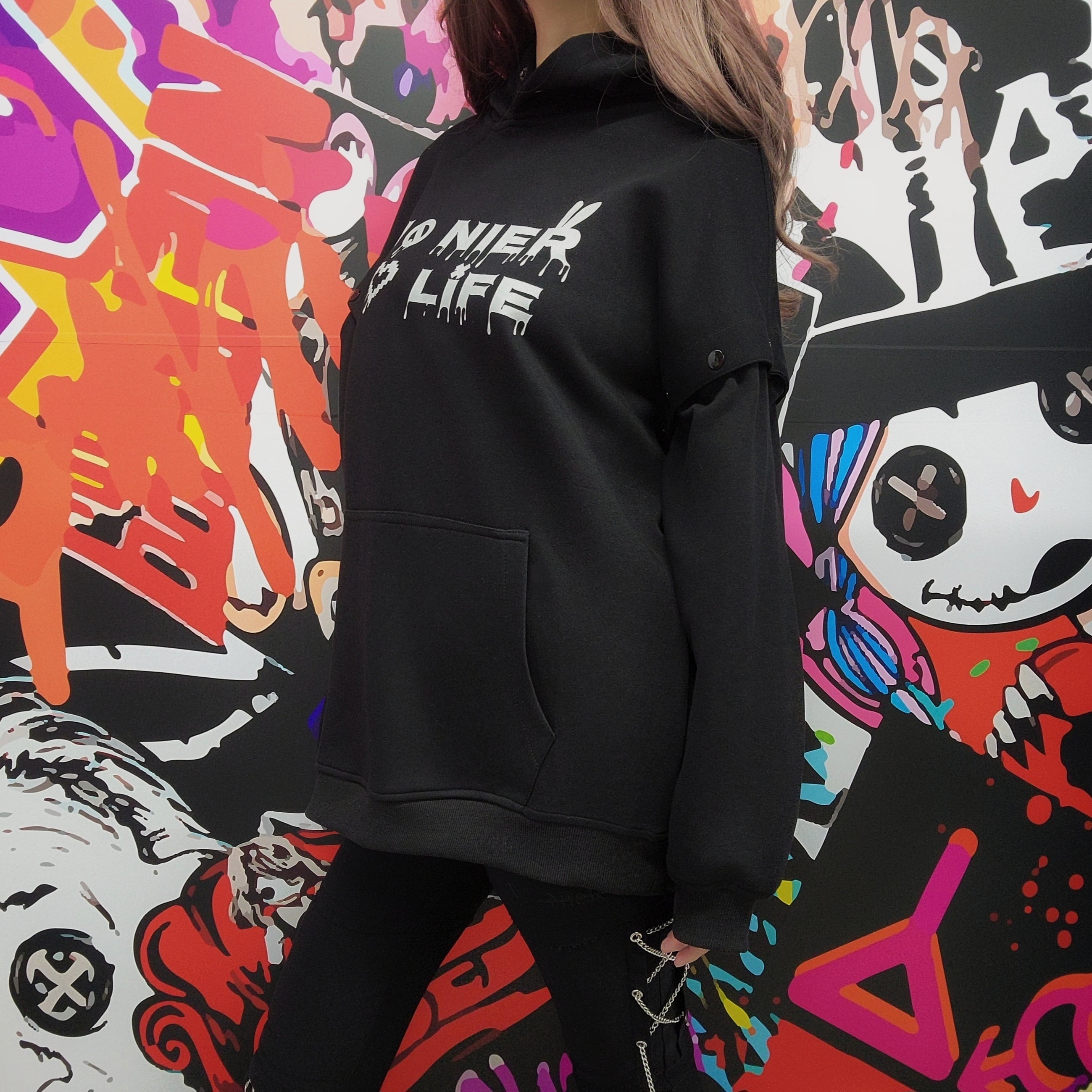 マルチスナップ3WAY SLEEVE HOODIE【NO NIER NO LIFE】 | NIER CLOTHING