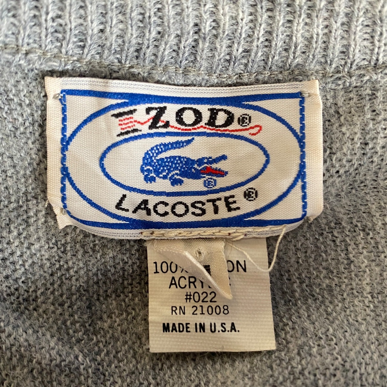 USA製 70年代〜80年代 アイゾッド ラコステ アクリルニットセーター 