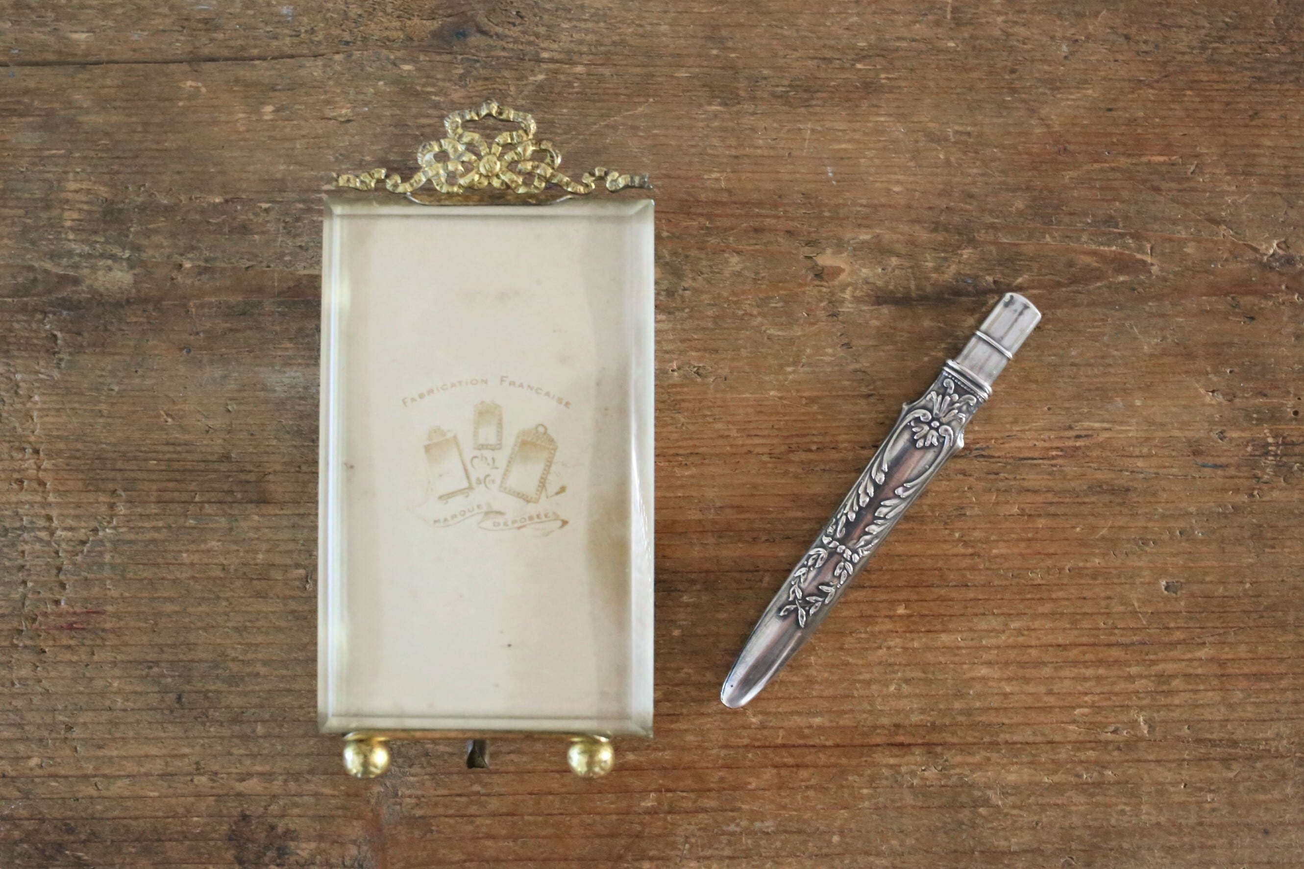 フランス シルバーペンシルケース 純銀 フランス 純銀 シルバー