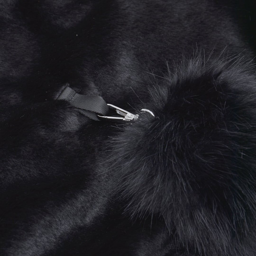 1/7 BLACK S再入荷！】新作☆ふわもこ ネコ耳しっぽファーブルゾン