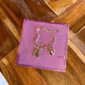 TOPANGA Accessory　 Silver heart charm Bracelet　シルバーハートチャームブレスレット　Silver　bracelet　シルバー　ブレスレット