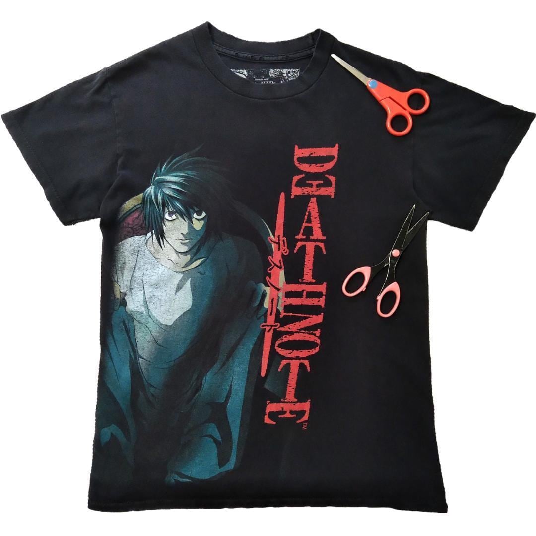 古着 デスノート Tシャツ Sサイズ 黒 00s アニメT ボロ 海外公式  