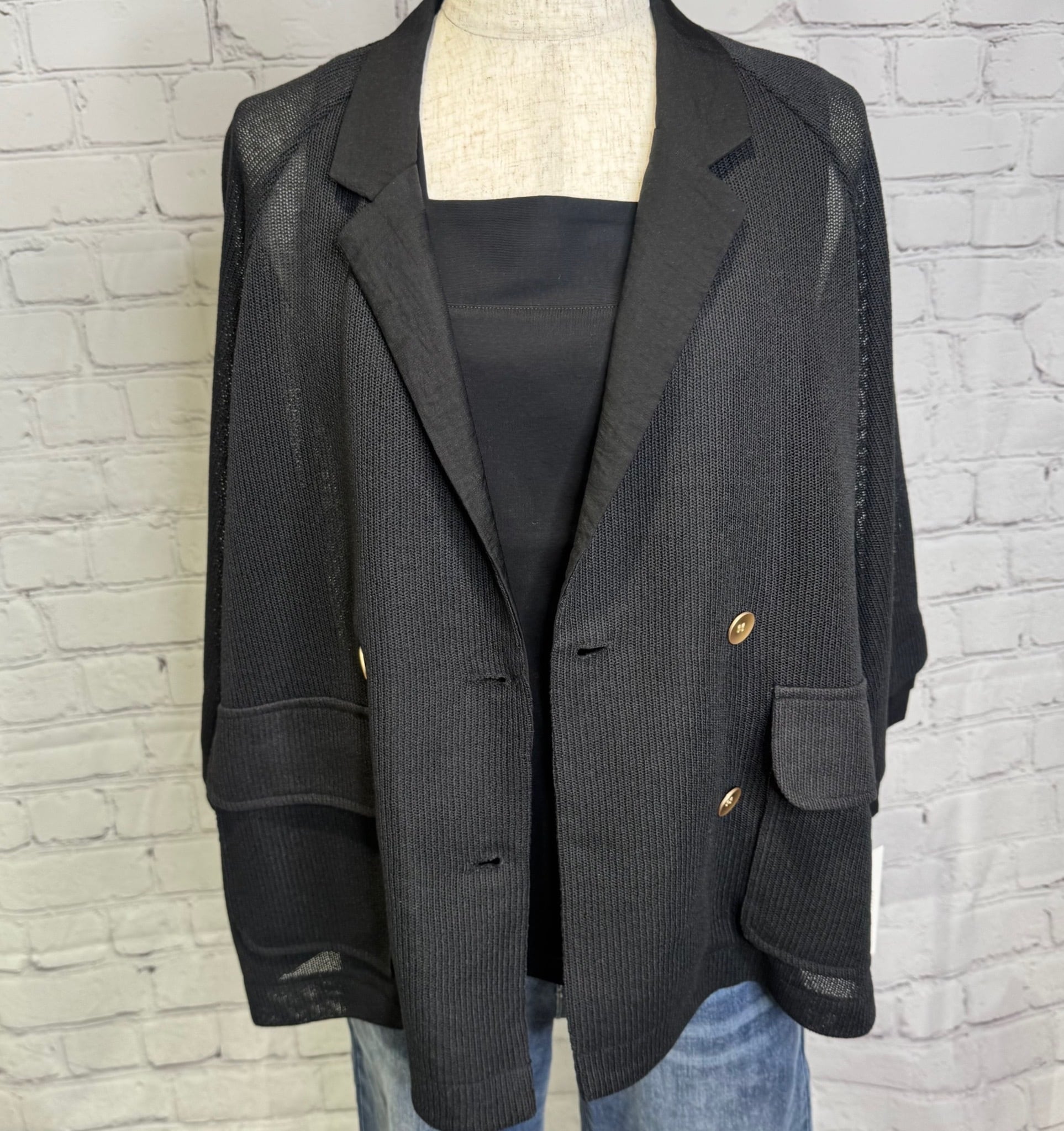 CYAN TOKYO シアントーキョー ニットライクメッシュWジャケット 601453