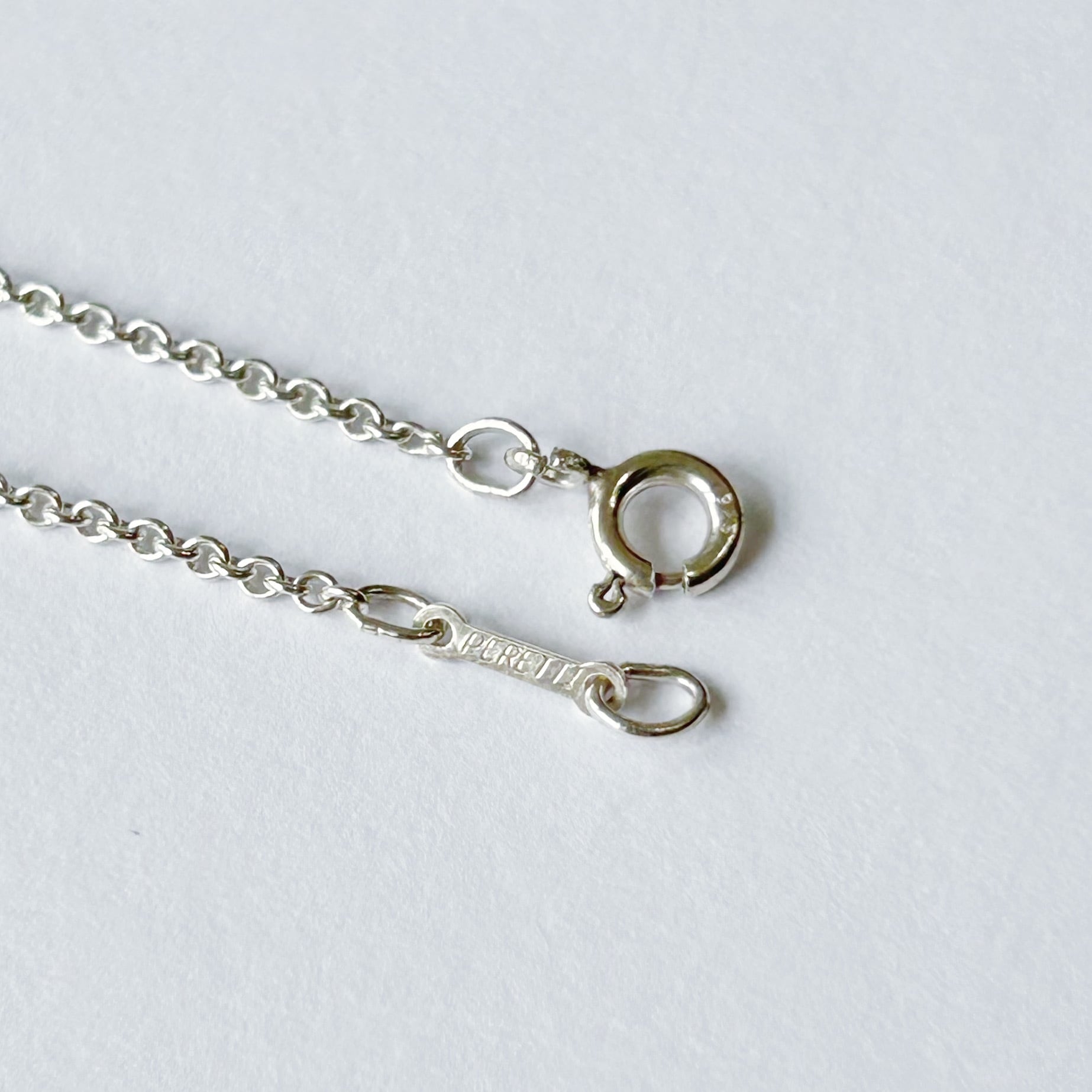 T7059】Tiffany&Co. open heart necklace big/silver925/ティファニー