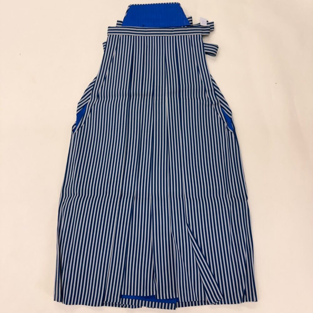 袴 行灯袴 男袴 紐下丈87cm L size 男性用袴 成人式袴 紺 グレー 中古 6710