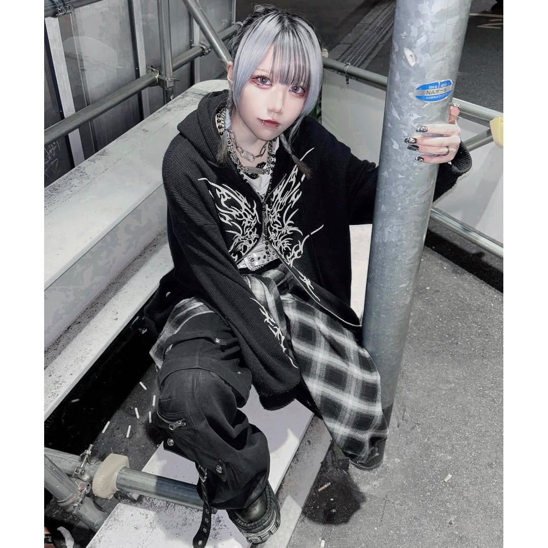 渋谷店で人気！】トライバル ニットZIPパーカー | VOLCAN&APHRODITE