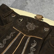tyrolean suede leather half pants