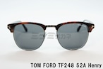 【007 ダニエル・クレイグ着用】TOM FORD サングラス TF248 52A Henry サーモント ブロー おしゃれ アジアンフィット イタリア トムフォード Spectre スペクター ジェームズ・ボンド 映画