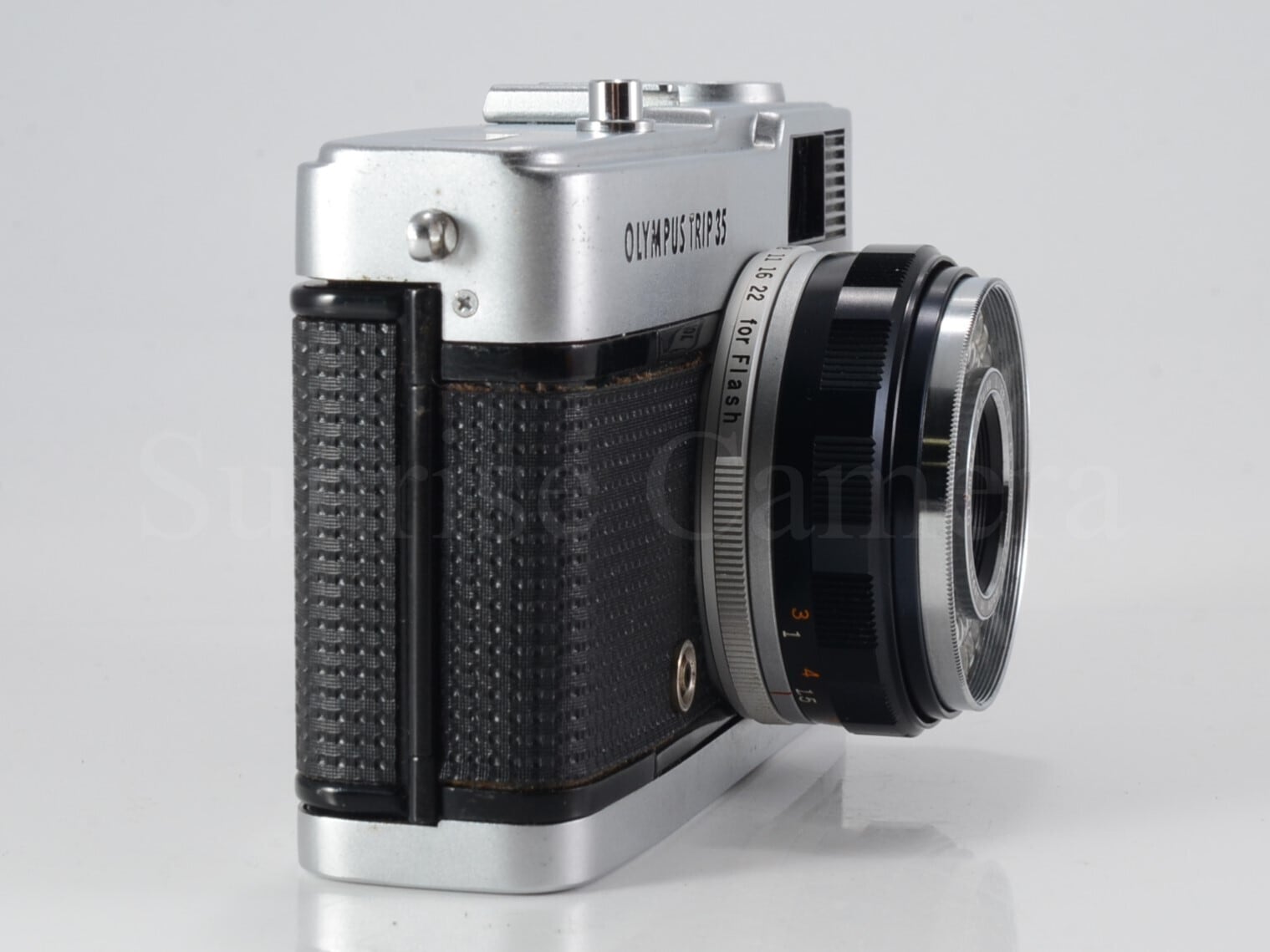 オリンパスTRIP35キャメル革／D・ズイコー40mmf2.8【実写確認整備品】 OLYMPUS】 TRIP 35 フィルムカメラ（分解整備済・レッドリザード貼り革