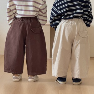【BABY&KID】秋新作　ベーシック無地パンツ