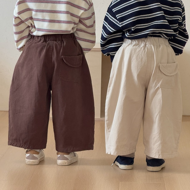 【BABY&KID】秋新作　ベーシック無地パンツ