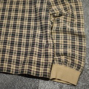 Dockers check henry neck long sleeve tee