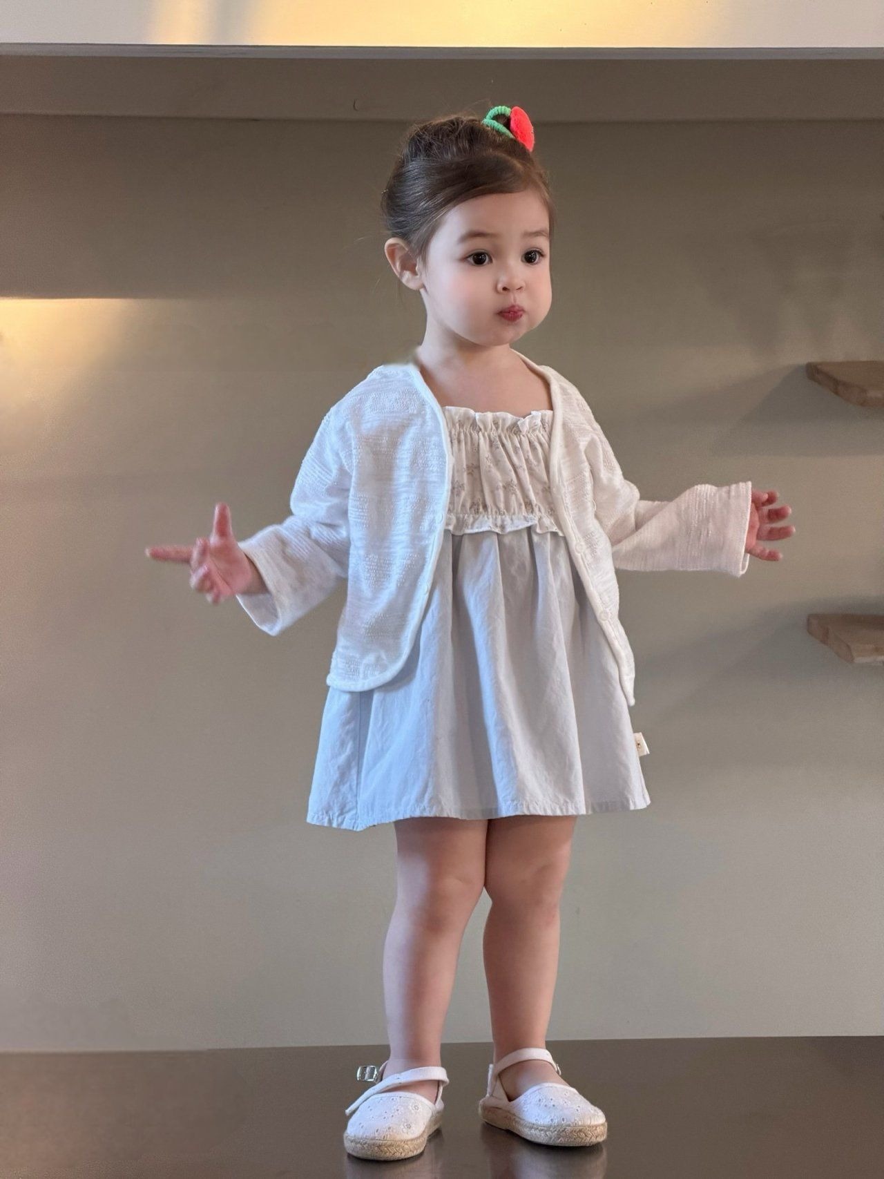 [my daughter] Busse Tee Dress Cardigan Set-up / [마이다럴] 뷔스티에원피스가디건세트