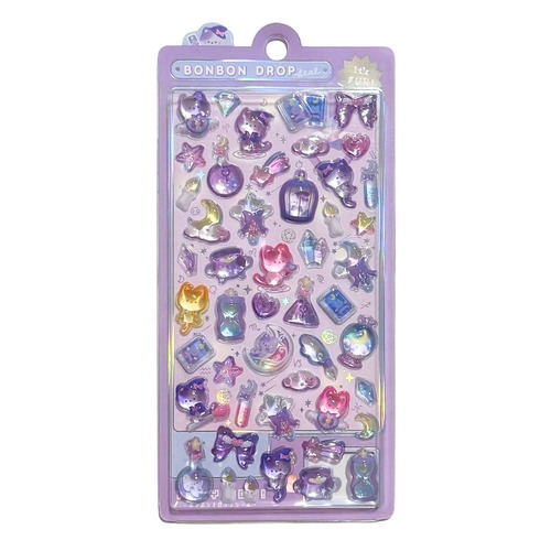 ボンボンドロップシール　まじょねこボンボン