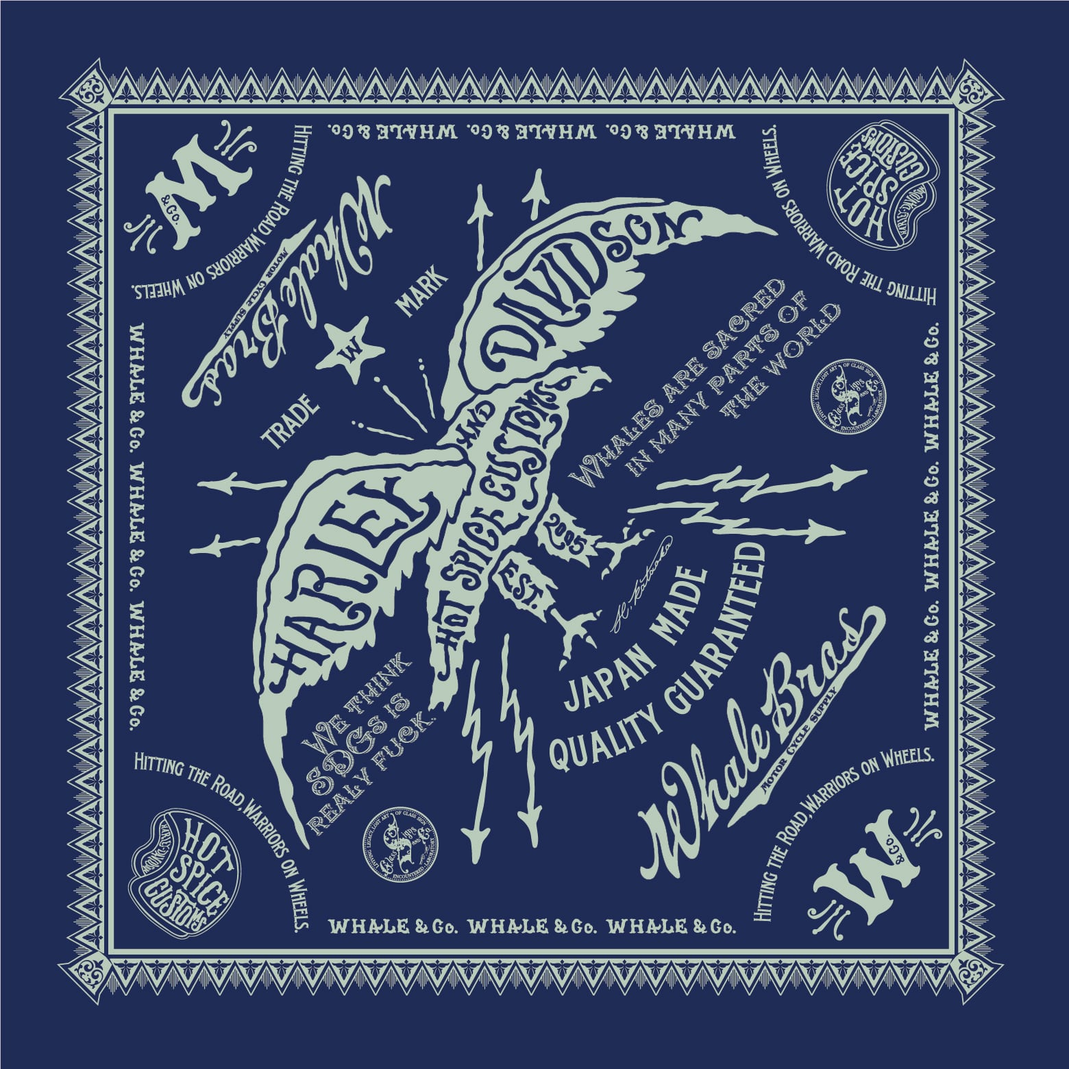 アート バンダナ［HSCイーグル］ | Whale Custom