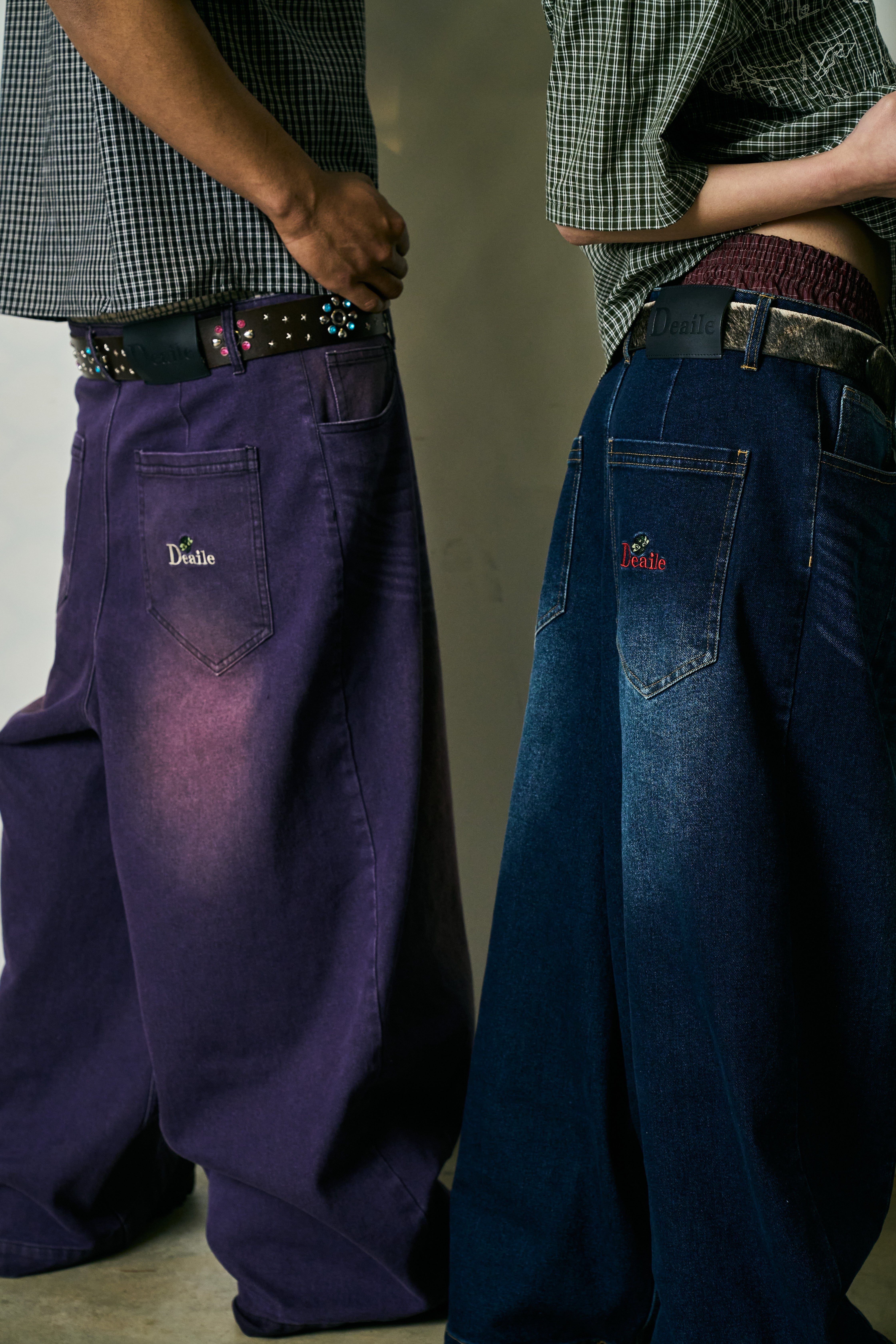 Boxer Layered Wide Denim | Deaile