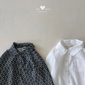 韓国子供服 / LALALAND / 26Autumn / フリルカラー シャツ / 秋服 / キッズ *XS~XL*