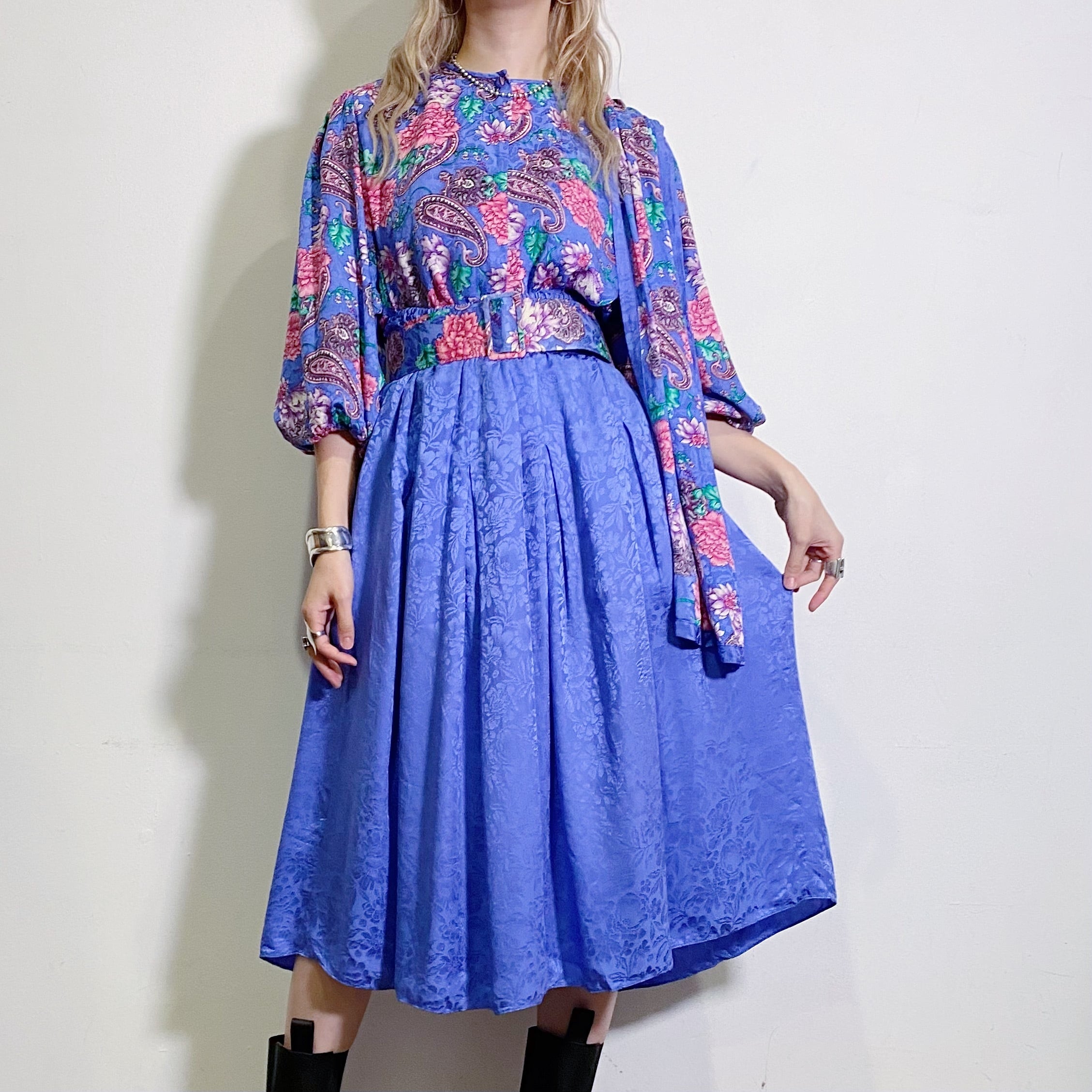 80s “Diane Freis” silk set up【485】 | LEMON