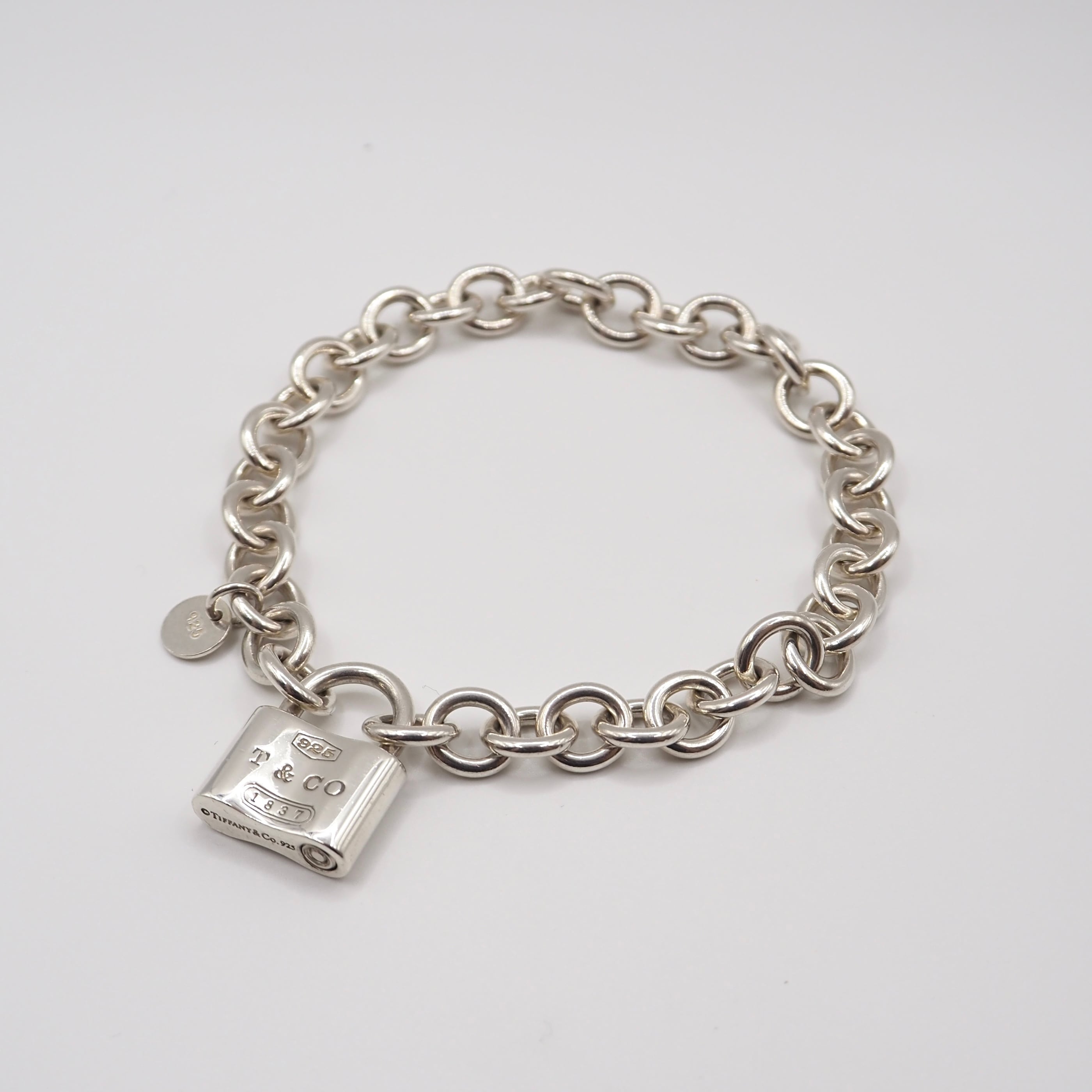 Tiffany & Co. シルバー チェーンブレスレット Tiffany&Co. パドロックチェーンブレスレット シルバー925