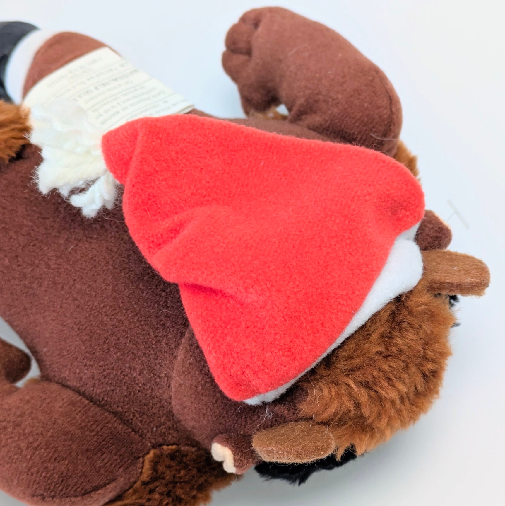 ☆VINTAGE 1992☆【 Looney Tunes ( ルーニーテューンズ )】1992 McDonald's Christmas Tasmanian Devil TAZ Stuffed Plush Looney Tunes タズマニアンデビル / マクドナルドクリスマスミールトイ / プラッシュ / ぬいぐるみ / オーナメント〚アメリカン雑貨 アメトイ〛