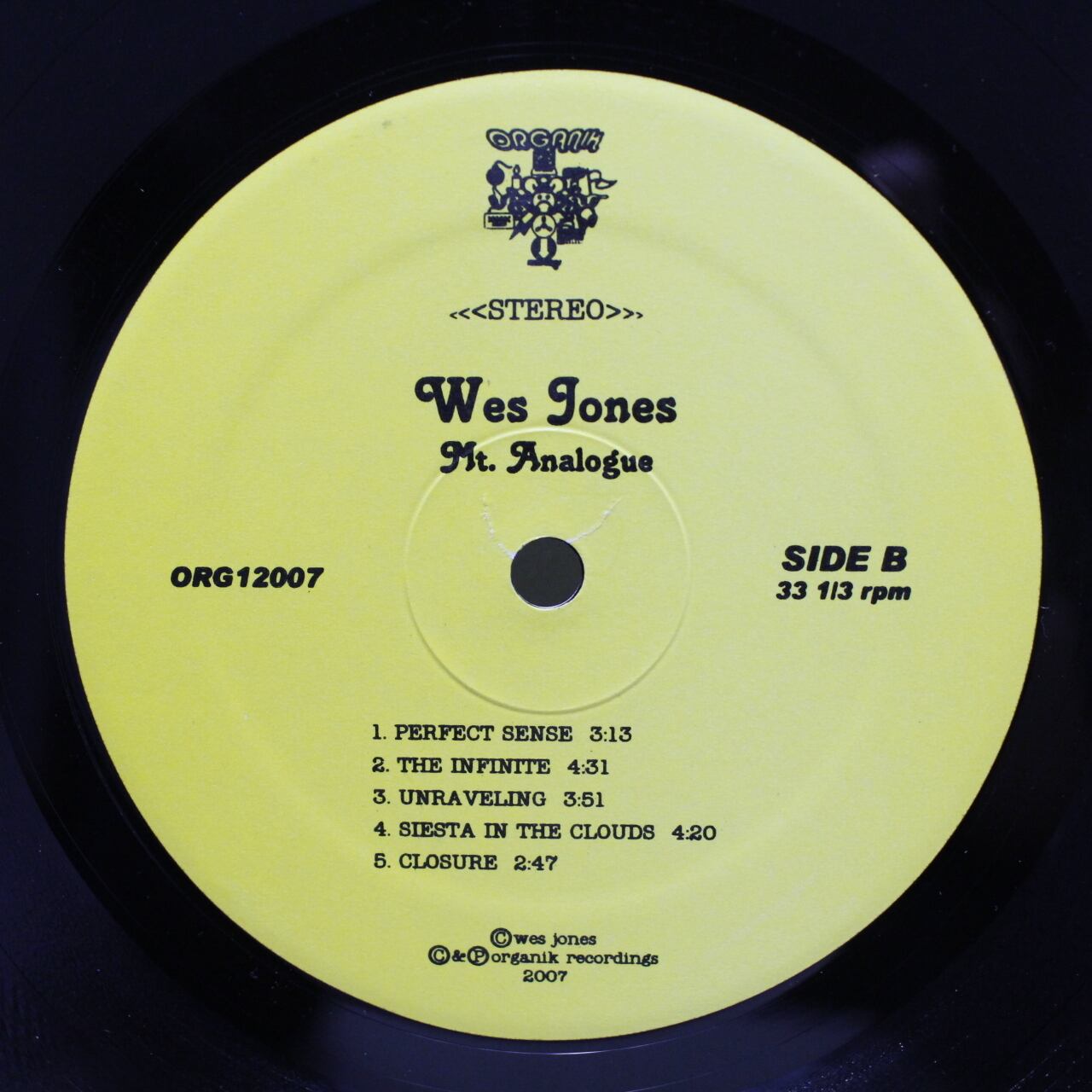 Wes Jones / Mount Analogue [ORG12007] - 画像4