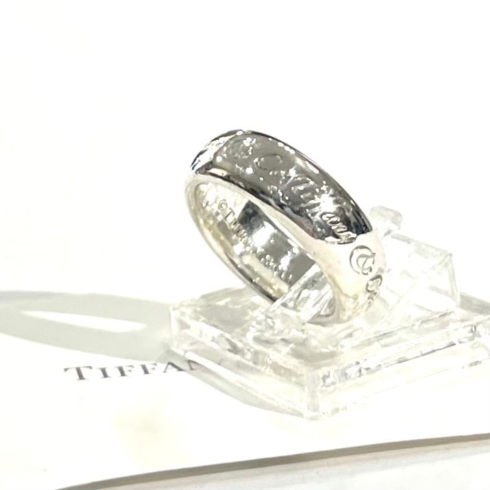 希少【TIFFANY&CO】【6.5号】2570 Tiffany Notesメッセージリング 13号