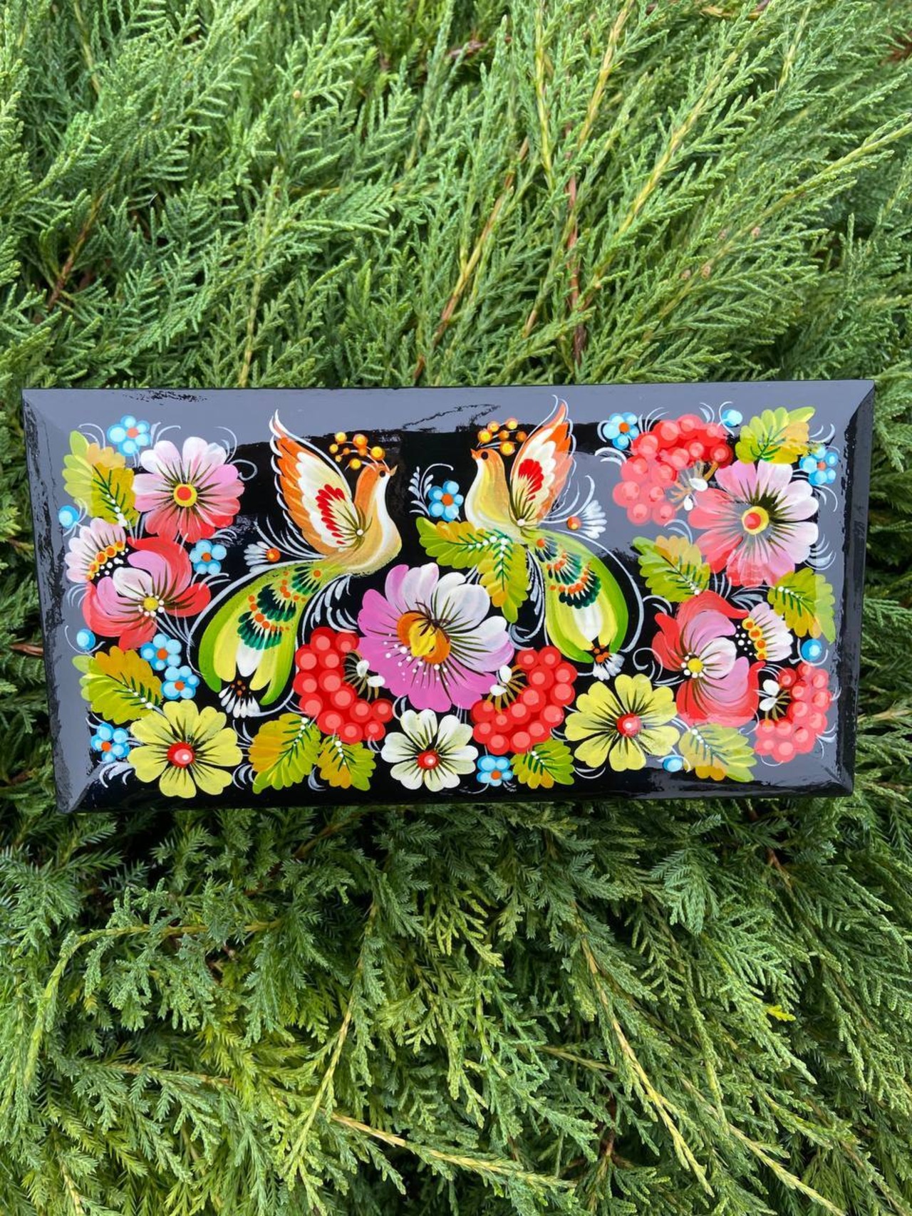 ペトリキフカ・ジュエリーボックス21 cm（Khomenko） - 1