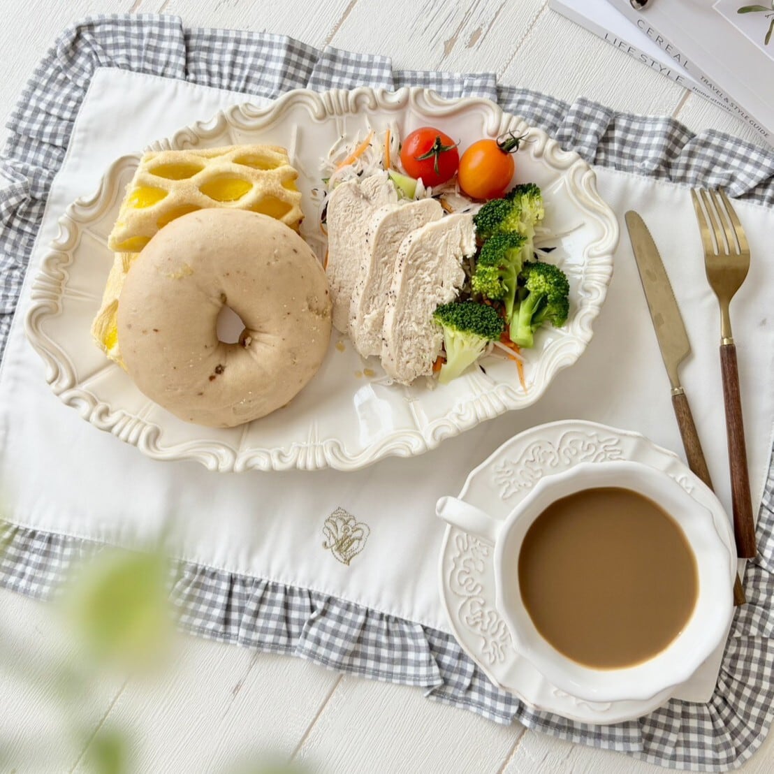 CHECK LUNCHEON MAT / ギンガムチェック ランチョンマット | BONNE CHANCE