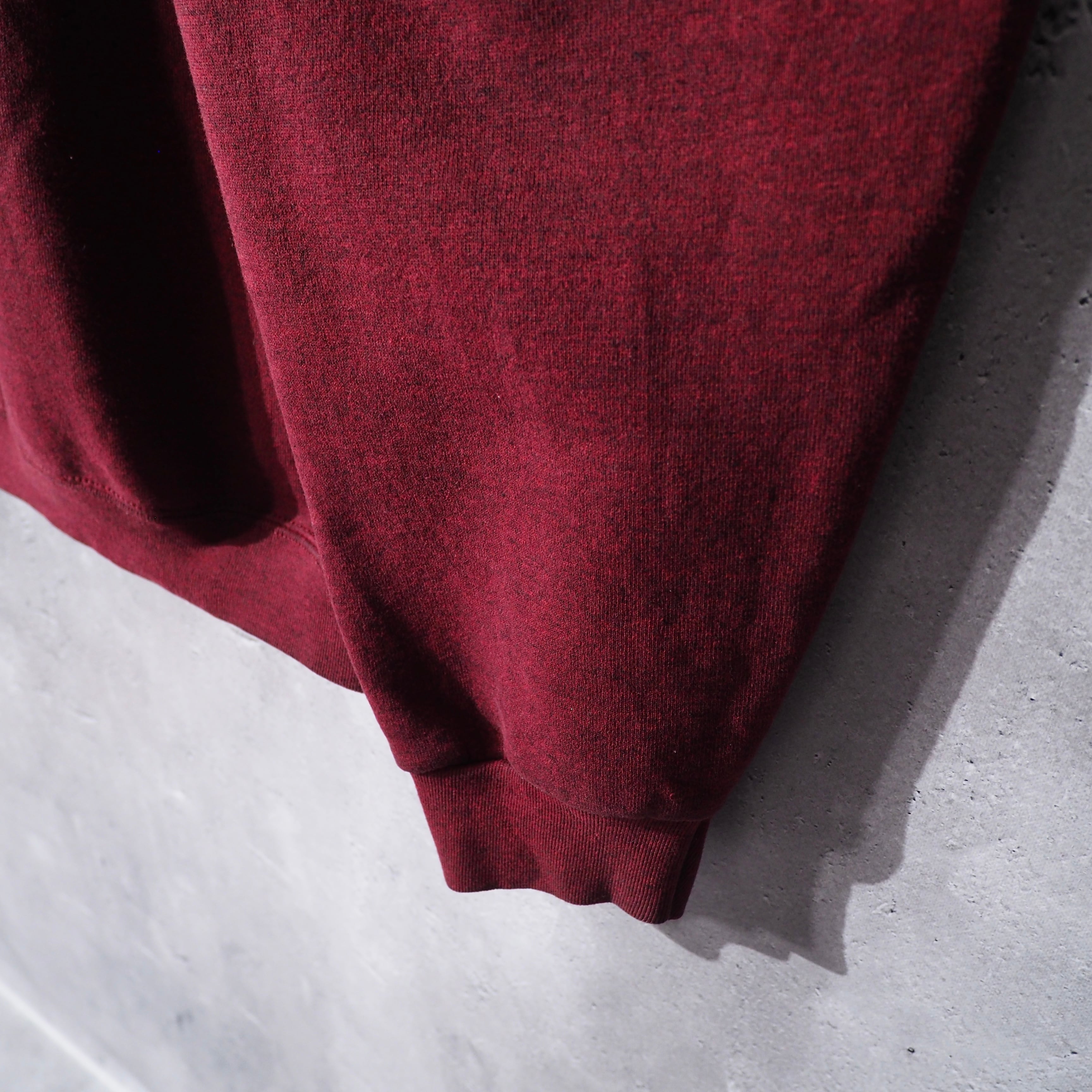 " Wilson " Beautiful Dark Bordeaux Piece Dyeing Over silhouette sweat shirt