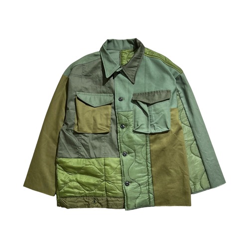 THRIFTY LOOK patchwork futigue jacket