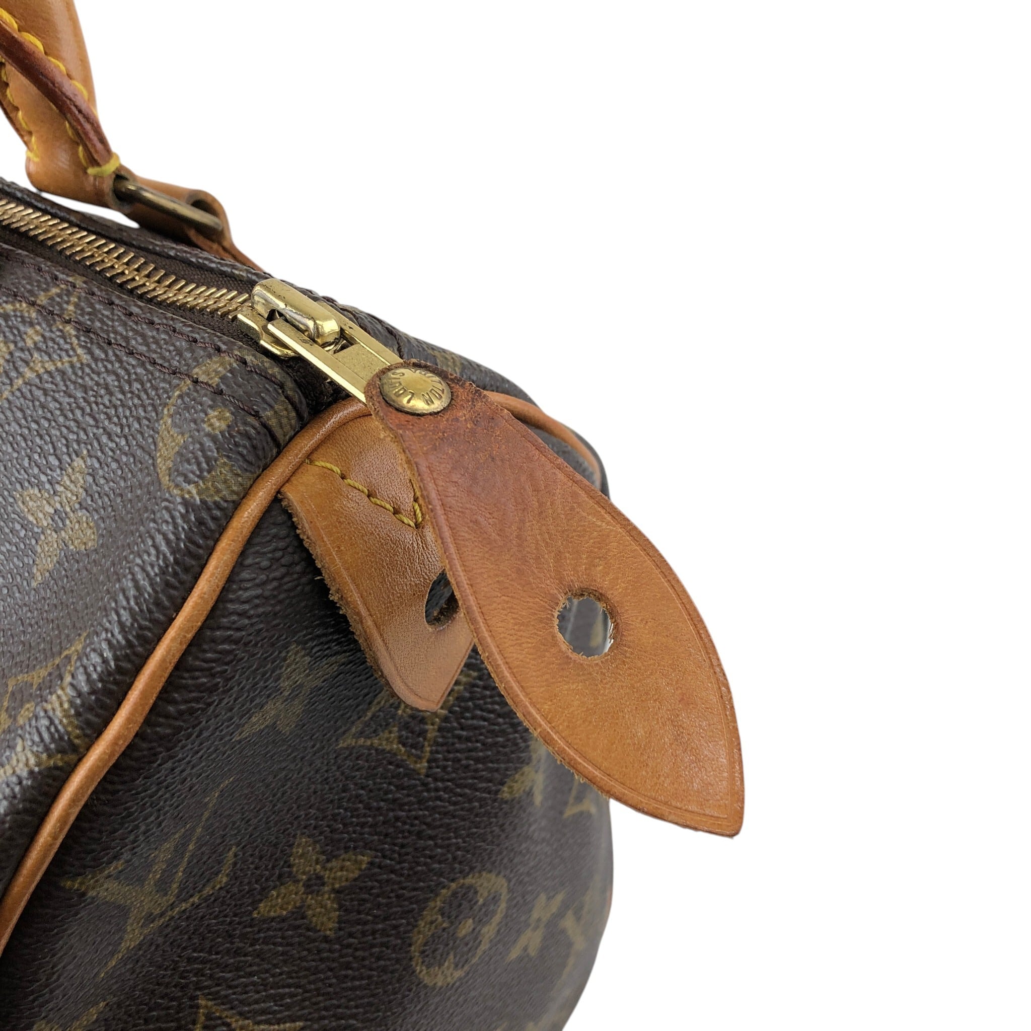 LOUIS VUITTON ルイヴィトン モノグラム ハンドバッグ ブラウン PVC
