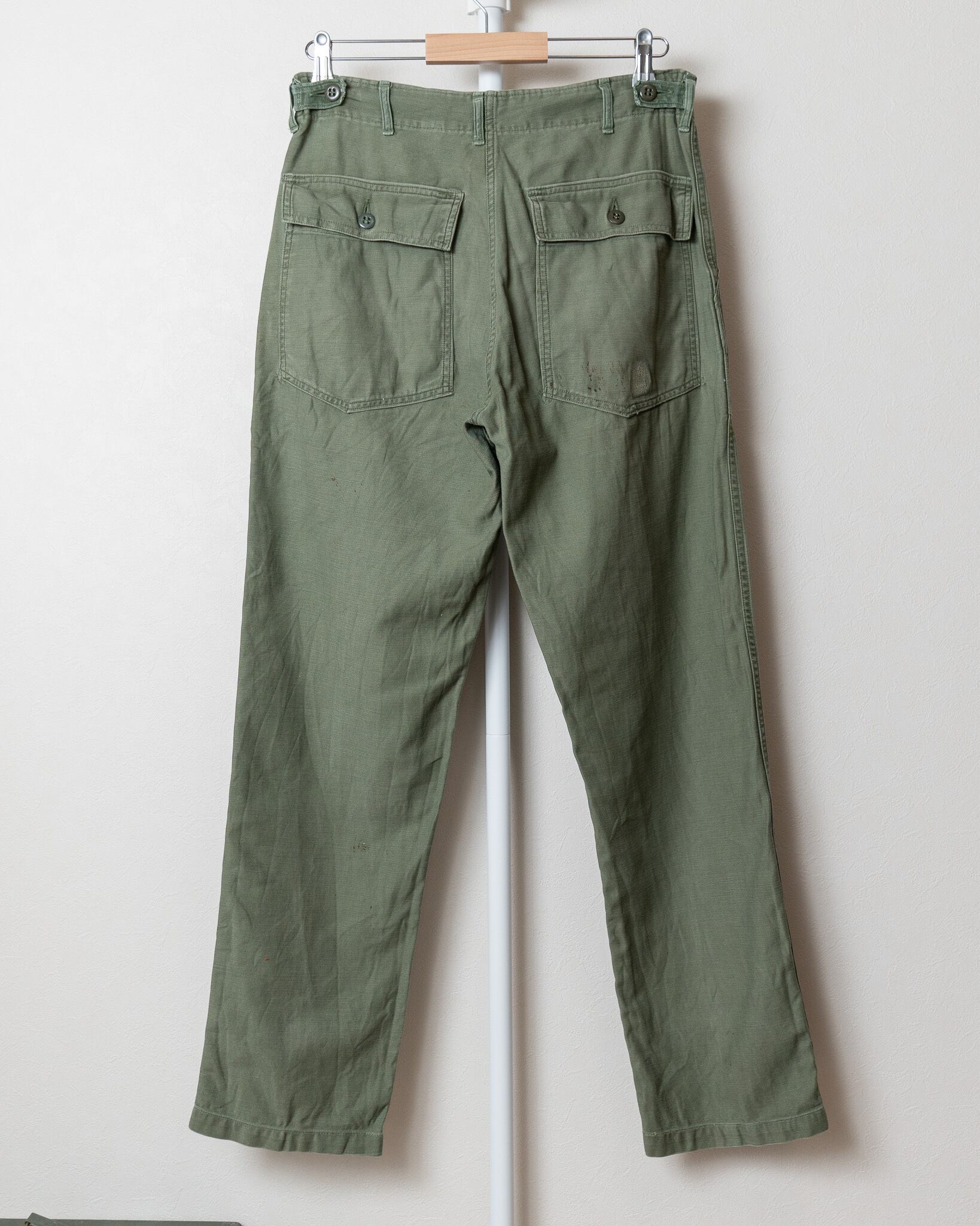 32×33】U.S.Army Utility Trousers OG-107 実物 米軍 ベイカー