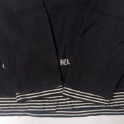 Karl Helmut カールヘルム ウール&コットン レイヤード風 セーター M/ブラック